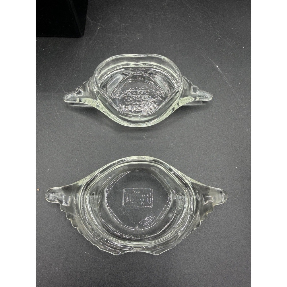Vtg Glasbake Clear Deviled Crab Imperial Baking Shells – Set of  2 Dishes – USA